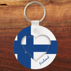 Finland & Heart, Finska mode/idrott Nyckelring