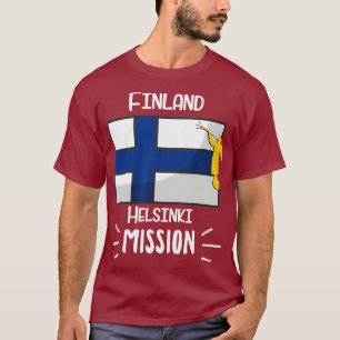 Finland Helsingfors Mormon LDS Uppdrag missionär T Shirt