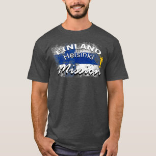 Finland Helsingfors Mormon LDS Uppdrag missionär T Shirt