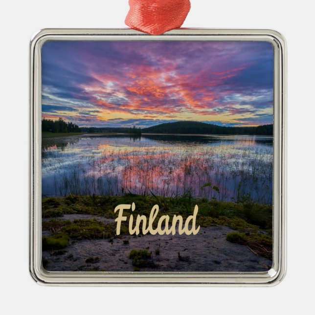 Finland Helsingfors norra Europa Julgransprydnad Metall (Framsidan)