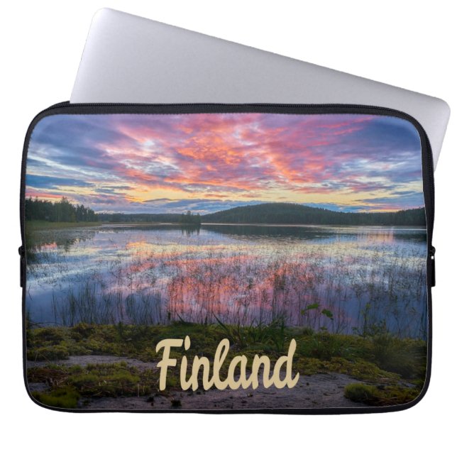 Finland Helsingfors norra Europa Laptop Fodral (Framsidan)