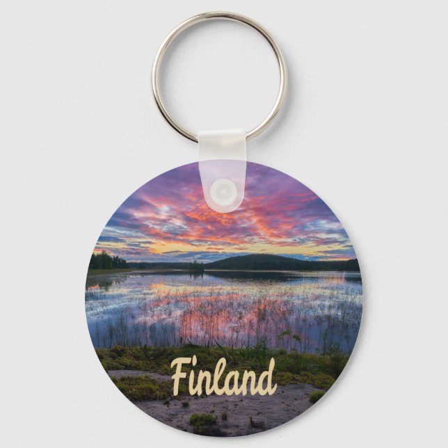 Finland Helsingfors norra Europa Nyckelring (Framsida)