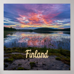 Finland Helsingfors norra Europa Poster