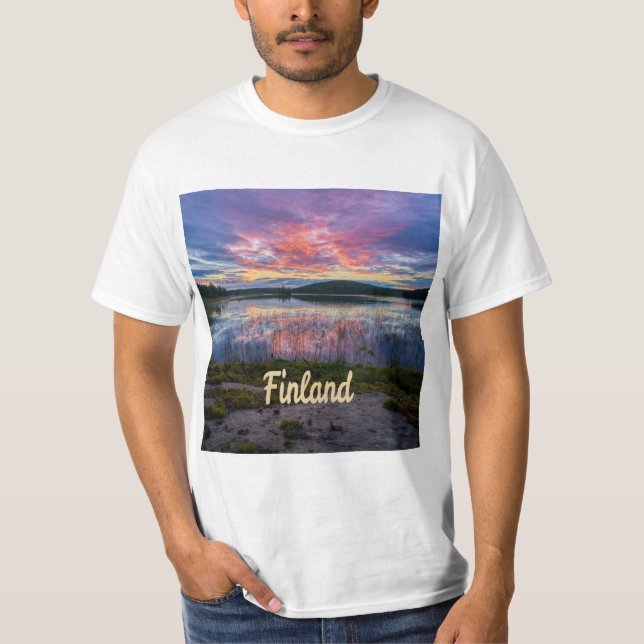 Finland Helsingfors norra Europa T Shirt (Framsida)