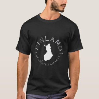 Finland Helsingfors Tampere Graphic Vintage Retro T Shirt