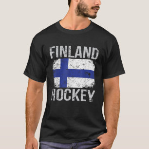 Finland Hockey Finlands Flagga T Shirt