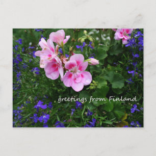 Finland i Blommor, första i en serie Vykort