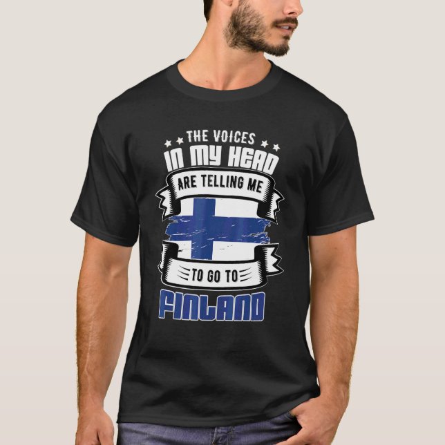 Finland i mitt huvud t shirt (Framsida)