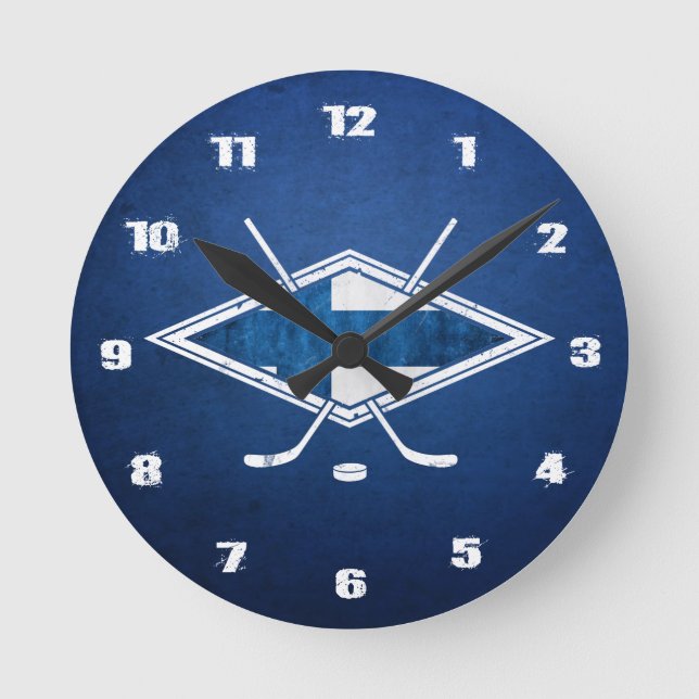 Finland Ice Hockey Clock, Suomalainen Jääkiekko Rund Klocka (Framsida)