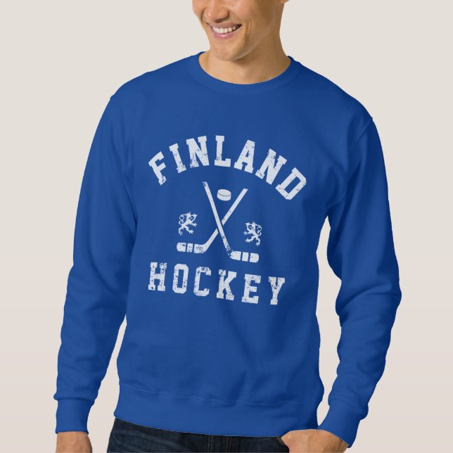 Finland Ice Hockey Lång Ärmad Tröja (Framsida)