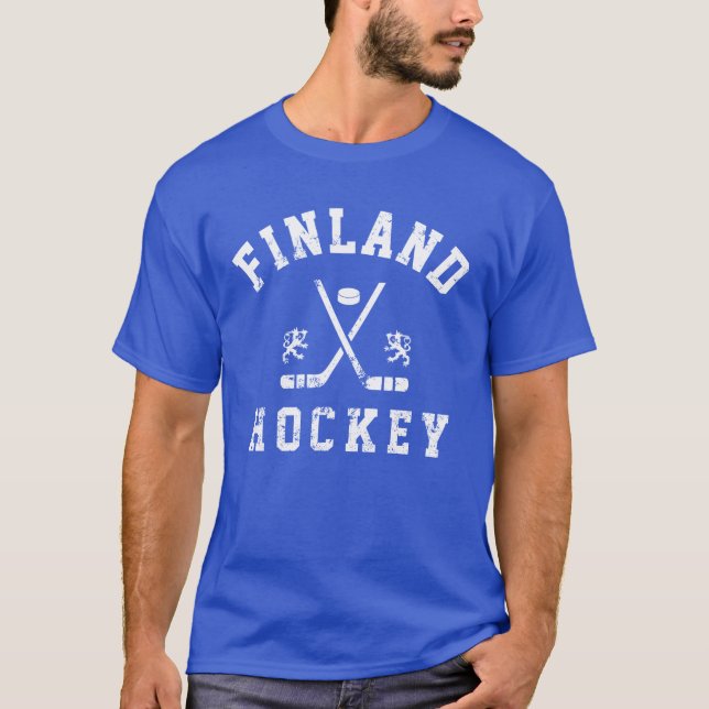 Finland Ice Hockey  T Shirt (Framsida)