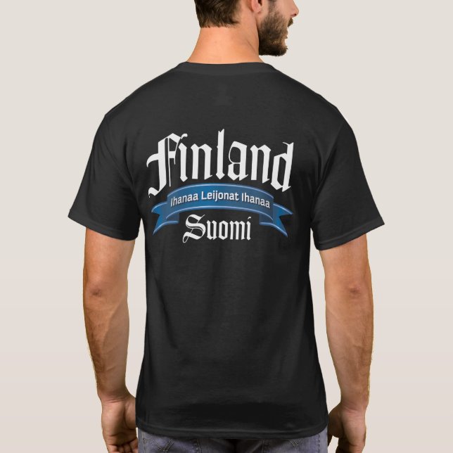 Finland Ihanaa Leijonat varvbaksida Tee Shirt (Baksida)