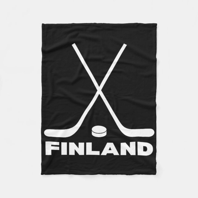 Finland ishockeyfan  fleecefilt (Framsidan)