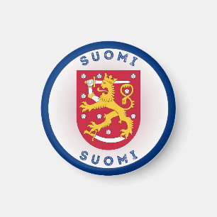 Finland Jackar Arm Circle Shape Magnet