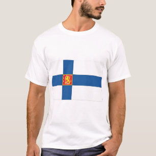 Finland Jackar Arm Flagga T Shirt