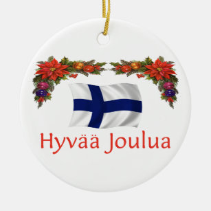 Finland jul julgransprydnad keramik