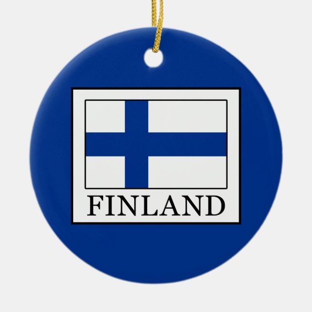 Finland Julgransprydnad Keramik (Framsidan)