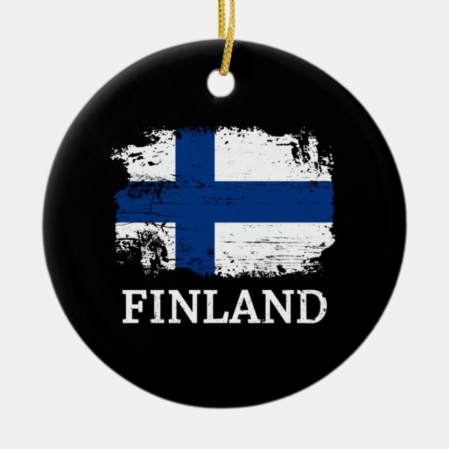 Finland Julgransprydnad Keramik (Framsidan)