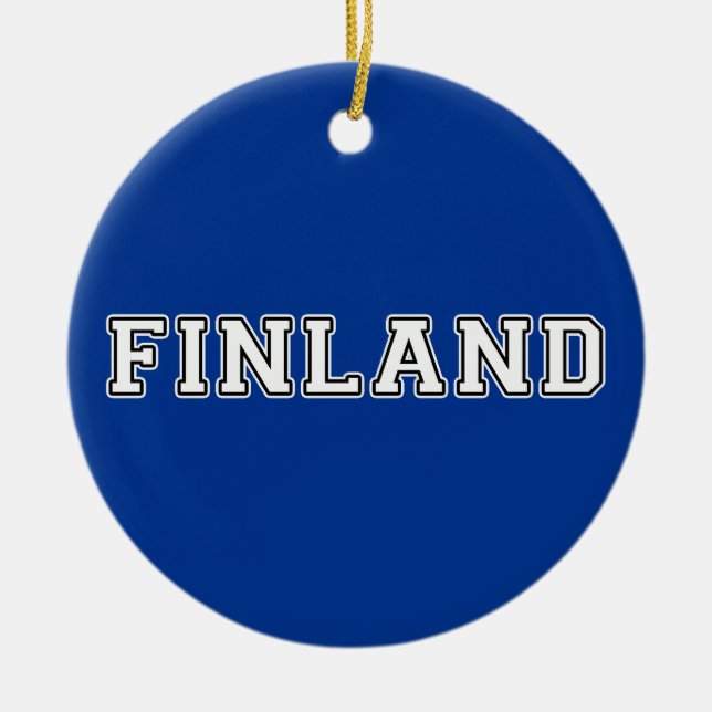 Finland Julgransprydnad Keramik (Framsidan)