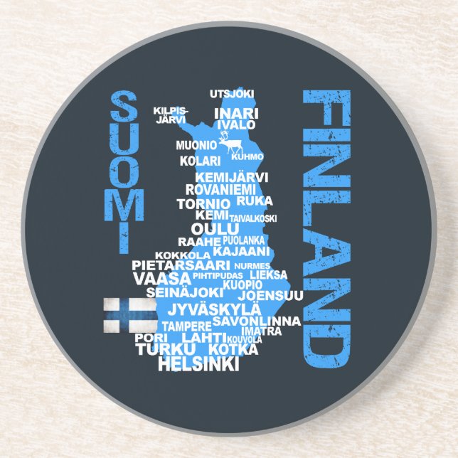 FINLAND KARTA UNDERLÄGG (Framsidan)