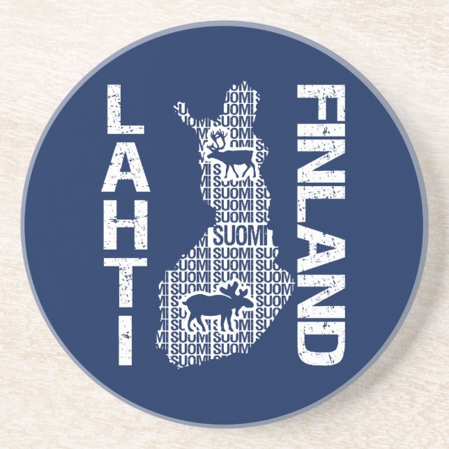 FINLAND KARTA underlägg - Lahti (Framsidan)