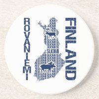 FINLAND KARTA underlägg - Rovaniemi