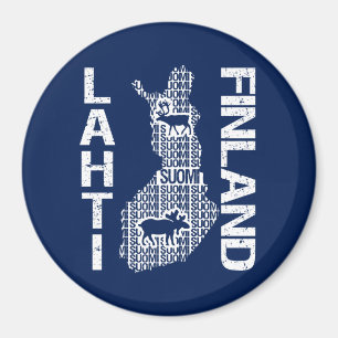 FINLAND KARTAmagnet - Lahti Magnet