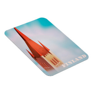 Finland kyrka resaffisch magnet