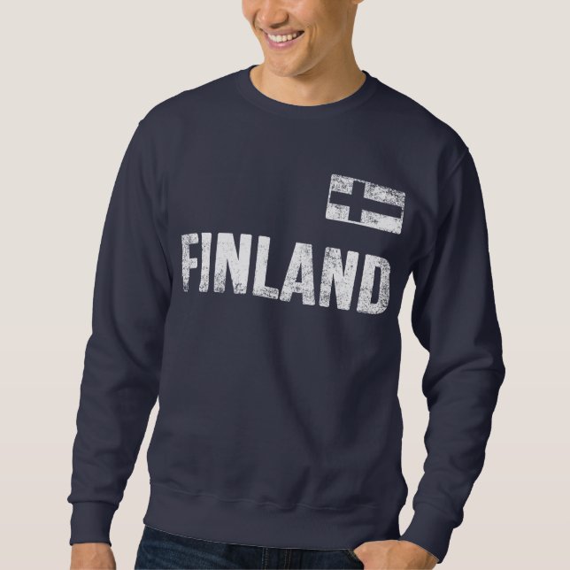 Finland Lång Ärmad Tröja (Framsida)