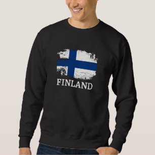 Finland Lång Ärmad Tröja