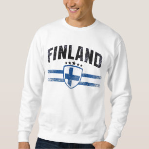 Finland Lång Ärmad Tröja