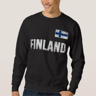 Finland Lång Ärmad Tröja
