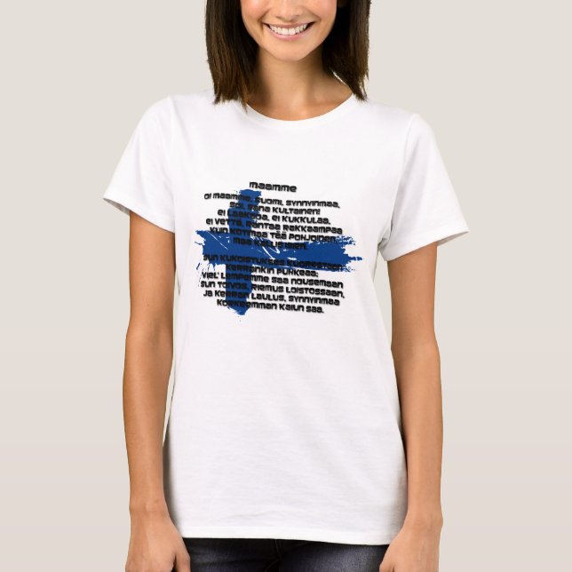 Finland - Maamme T Shirt (Framsida)