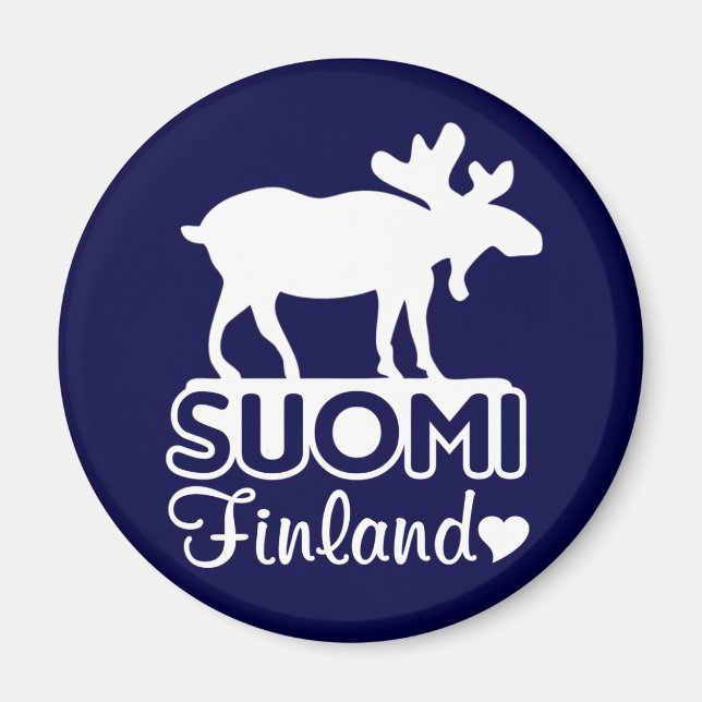 Finland Moosmagnet Magnet (Framsidan)