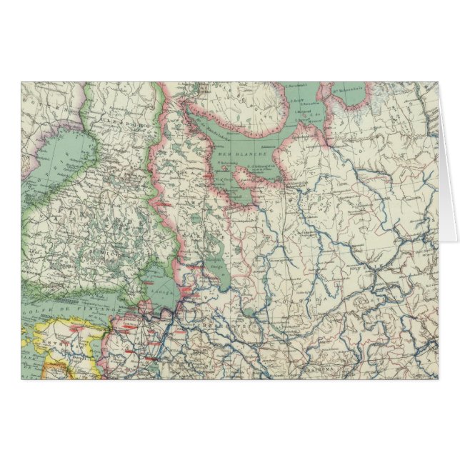 Finland och Ryssland Hälsningskort (Framsidan Horizontal)
