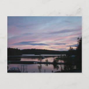 Finland på solnedgången vykort