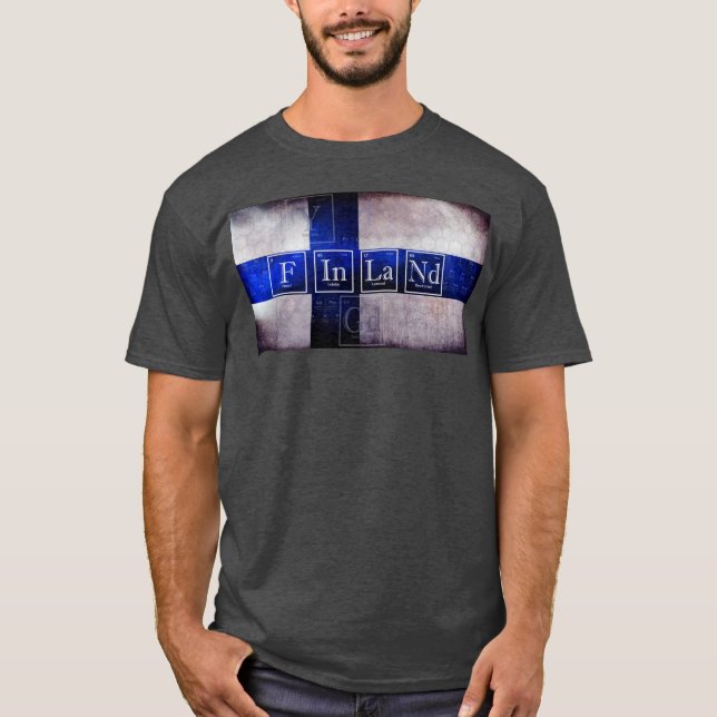 Finland periodisk bordskjorta t shirt (Framsida)