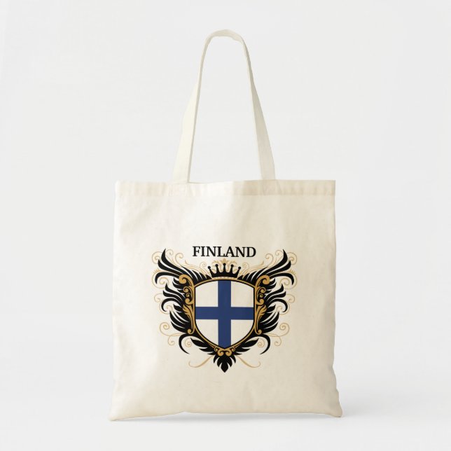 Finland [personifiera], tygkasse (Framsidan)