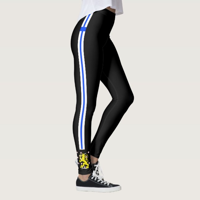 Finland randflagga leggings (Höger)