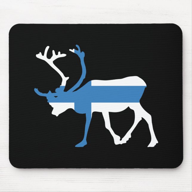 Finland ren Mousepad Musmatta (Framsidan)