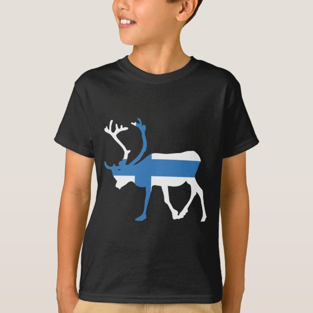 Finland Renbarn T-shirt (Framsida)