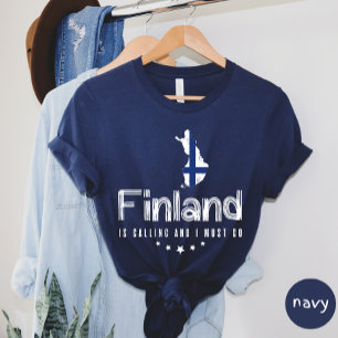Finland ringer och jag måste gå till T-shirt
