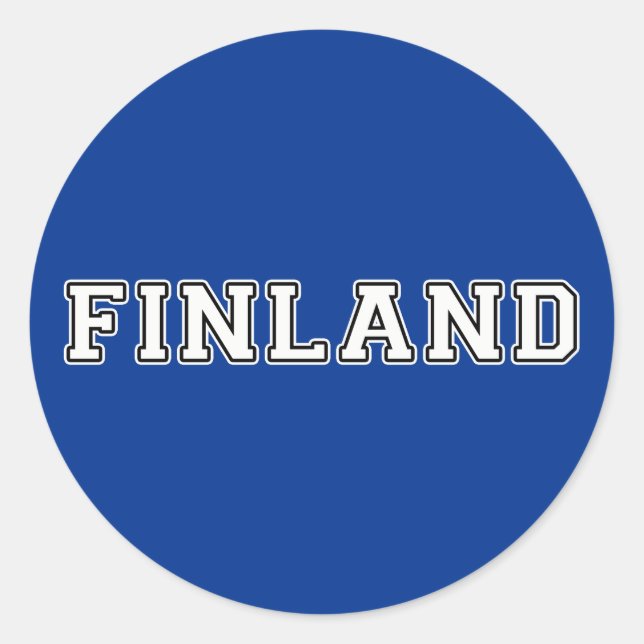 Finland Runt Klistermärke (Framsida)