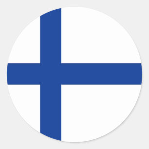 finland runt klistermärke