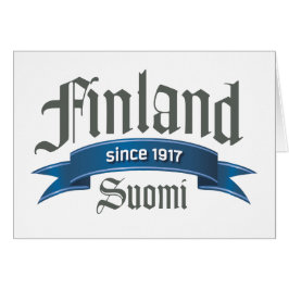Finland sedan 1917 hälsningskort