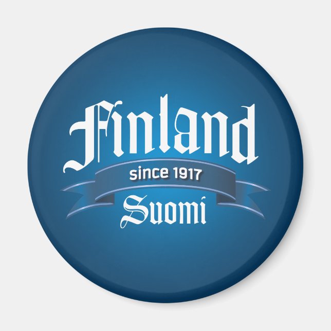 Finland sedan 1917 Rev Magnet (Framsidan)