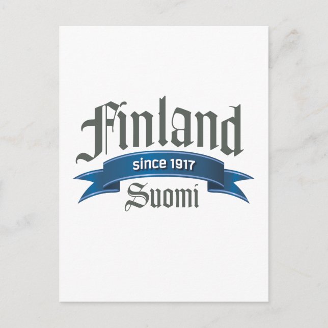 Finland sedan 1917 vykort (Framsida)