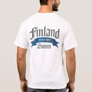 Finland sedan baksida 1917 t-shirt