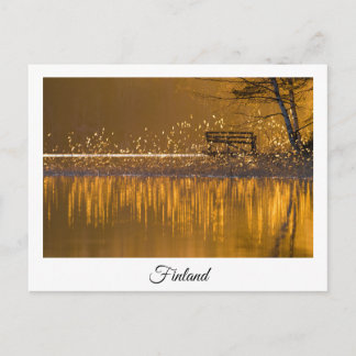 Finland sjölandskap souvenir vykort