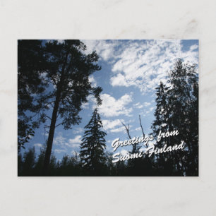 Finland skog vykort